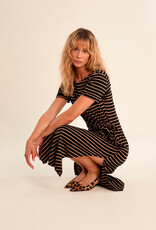 Striped Knotted Knit Dress