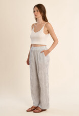 Striped Pull On Pant