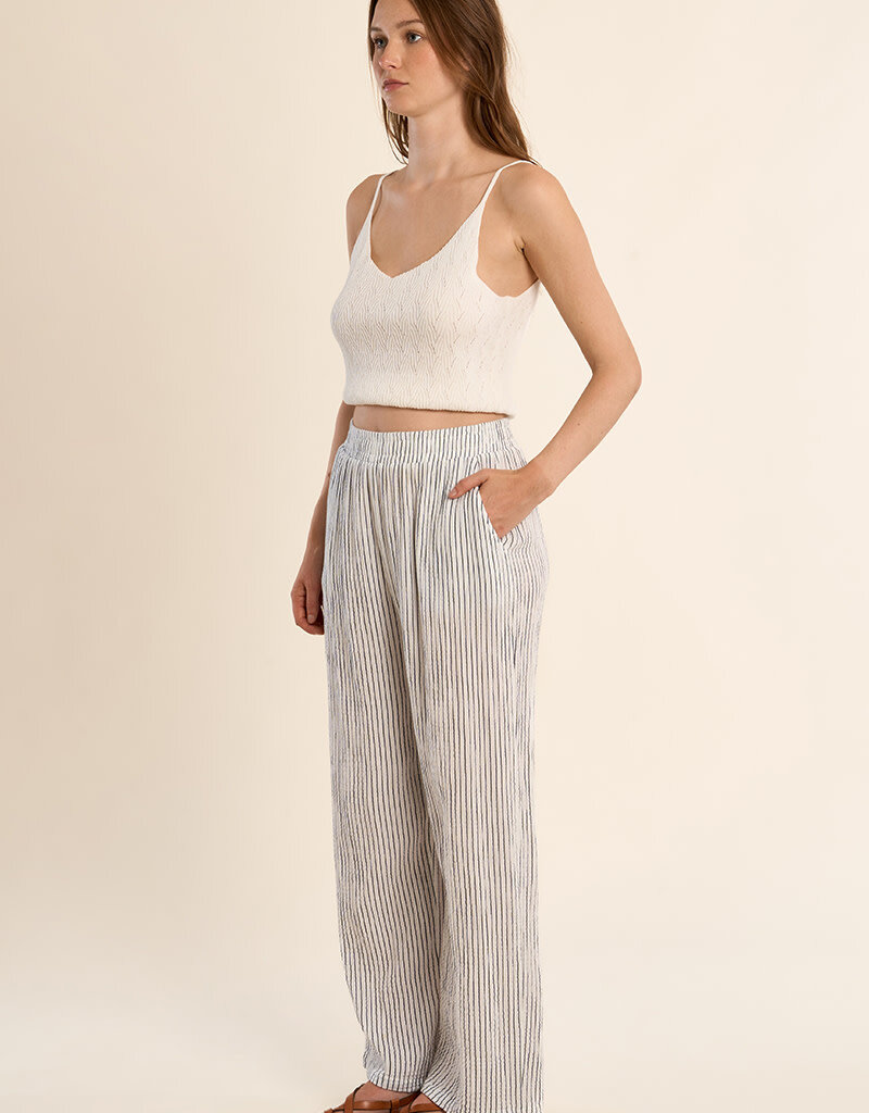 Striped Pull On Pant