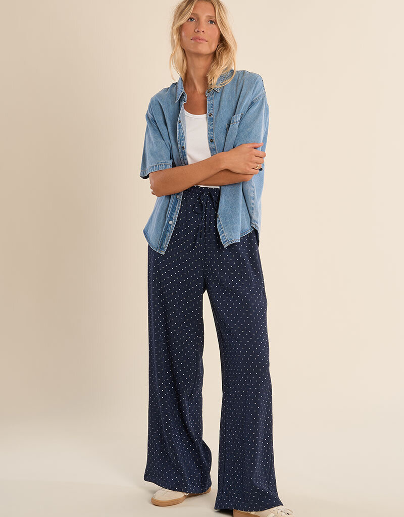 Polka Dot Pull On Pant