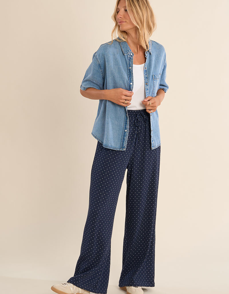 Polka Dot Pull On Pant