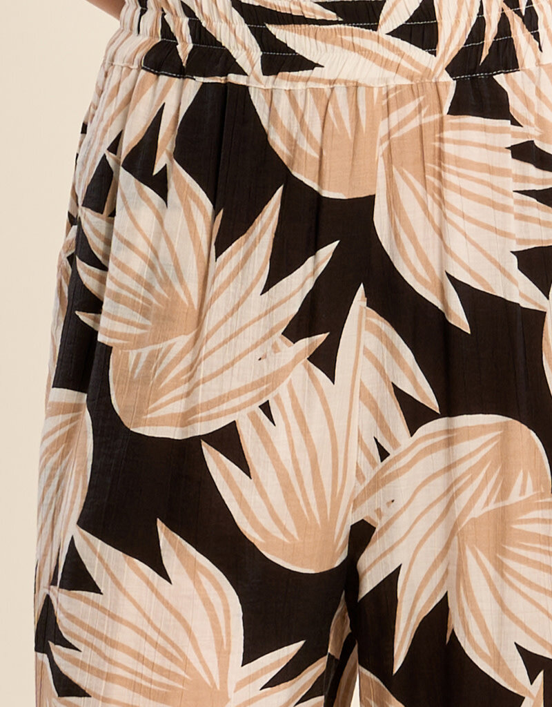 Flower Print Pull On Pant