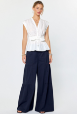 Cap Sleeve Top w/ Front Bow Tie Detail