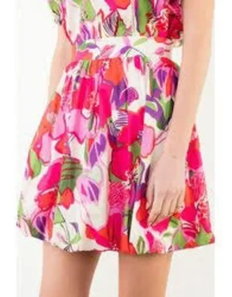 THML Clothing Floral Print Skirt