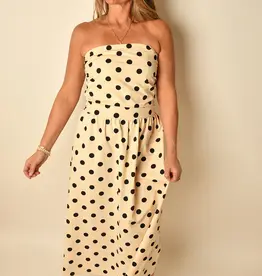 Fiora Polka Dot Midi Dress