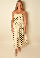 Fiora Polka Dot Midi Dress