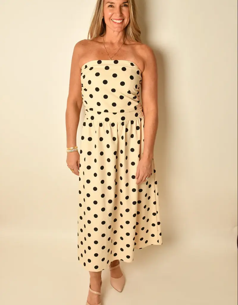 Fiora Polka Dot Midi Dress