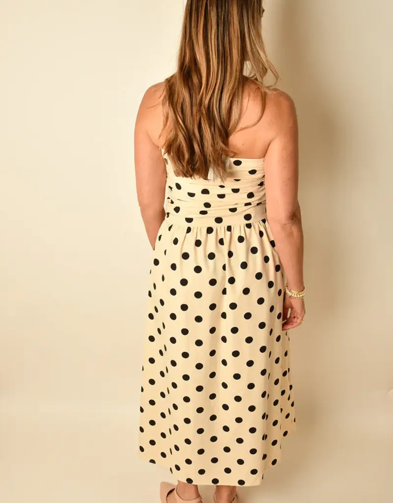 Fiora Polka Dot Midi Dress