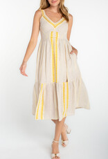 Striped SL Midi Dress