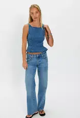 Free People Sunfaded Denim Top