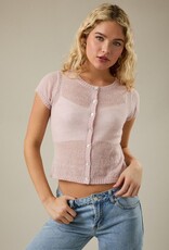 Short Sleeve Sheer Cardigan