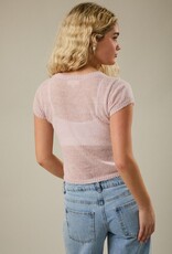 Short Sleeve Sheer Cardigan