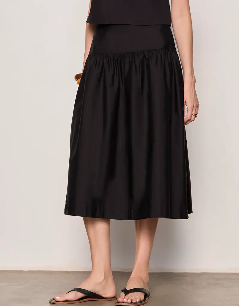 Matter Of Time Poplin Skirt
