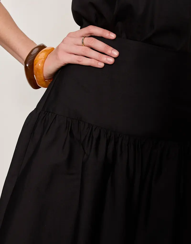 Matter Of Time Poplin Skirt