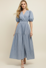 Striped Tiered Maxi Dress