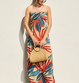 Lagoon Daze Strapless Tie Back Maxi Dress