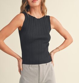 Viscose Ribbed Knitted Top