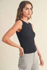 Viscose Ribbed Knitted Top