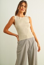 Viscose Ribbed Knitted Top