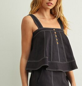 SL Top w/ Contrast Stiching