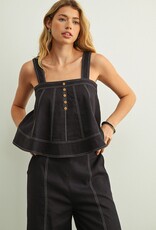 SL Top w/ Contrast Stiching