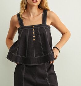 SL Top w/ Contrast Stiching