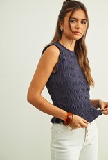 Sleeveless Smocked Top