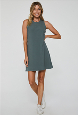 Justine High Neck Ribbed Dress
