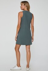 Justine High Neck Ribbed Dress