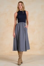 Mock Neck Maxi SL Dress