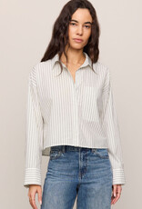 Favorite Striped Butotn Up Top