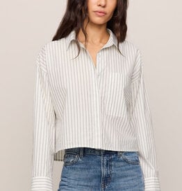 Favorite Striped Butotn Up Top