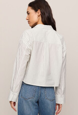 Favorite Striped Butotn Up Top