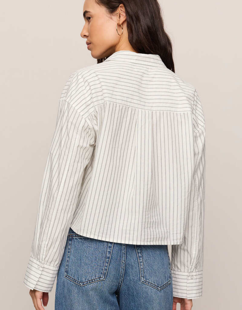 Favorite Striped Butotn Up Top