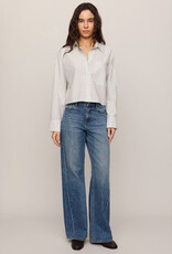 Favorite Striped Butotn Up Top