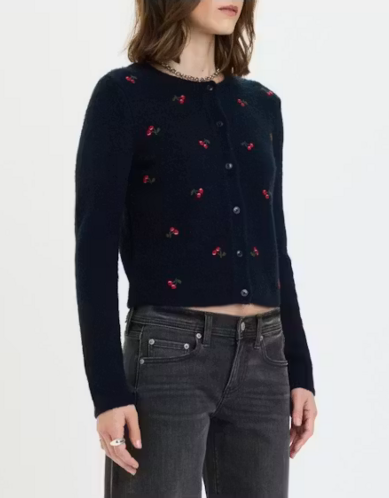 Muse Embroidered Fitted Cardigan