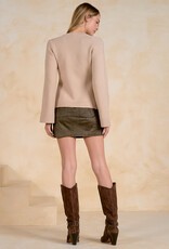 Cardigan Sweater w/Flared Hem