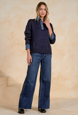 Denim Collared Sweater