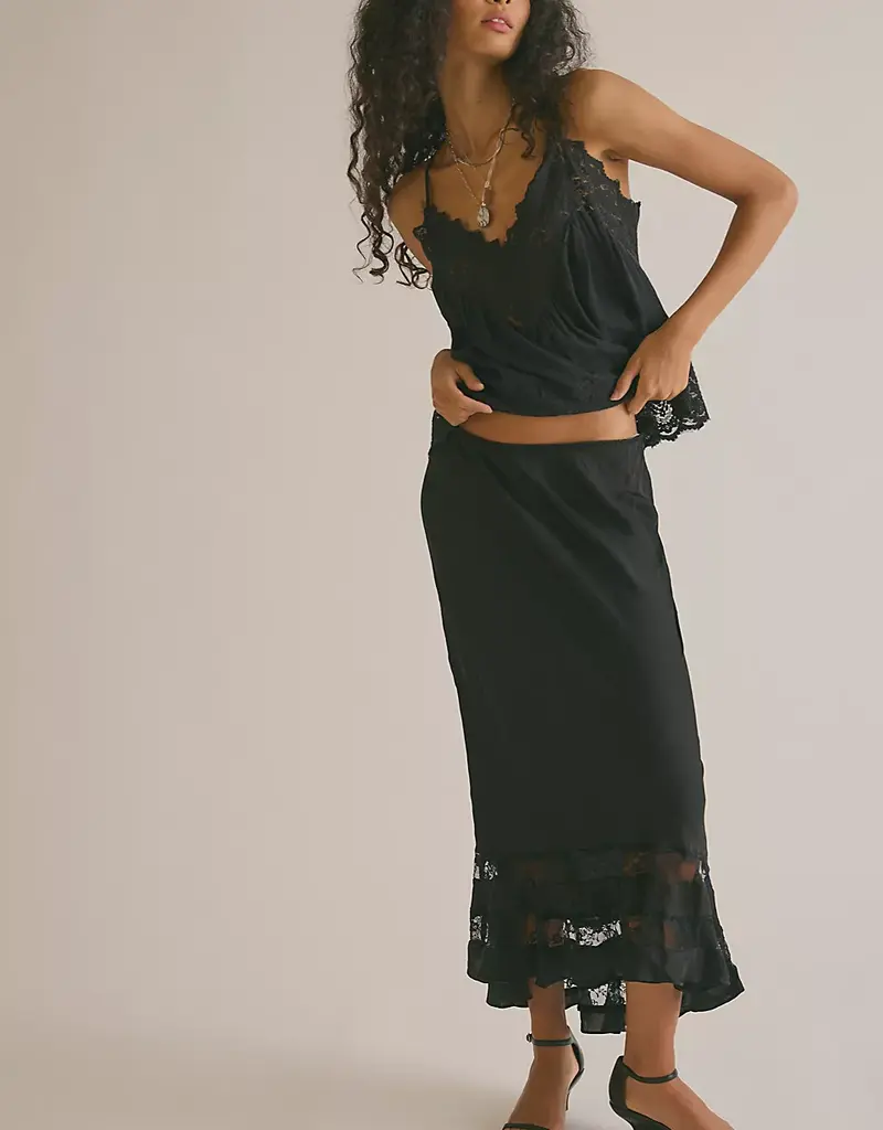 Free People Long Lost Lover 1/2 Slip Skirt