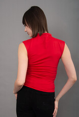 Yve Mock Neck Ruched Tank Top