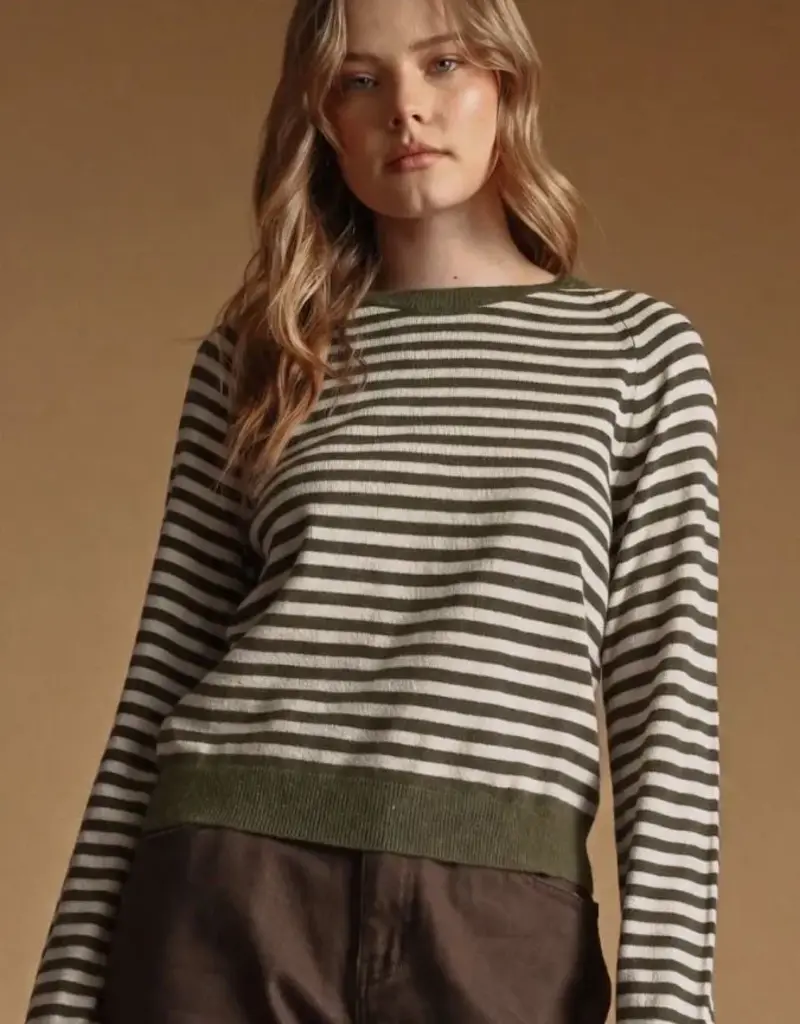 Striped Knit Sweater