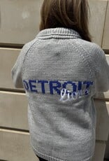 Pink Pineapple Detroit Lions Varsity  Cardigan Grey