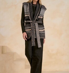 Sleeveless Wrap Cardigan