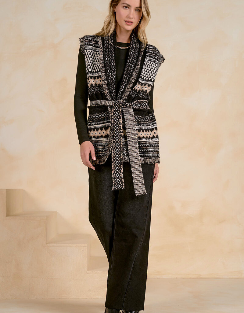 Sleeveless Wrap Cardigan