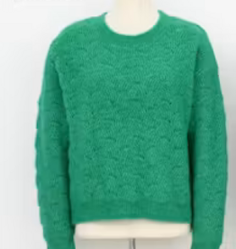 Swirl Stitch Knit Sweater