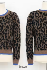 Fuzzy Leopard Sweater