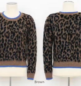 Fuzzy Leopard Sweater