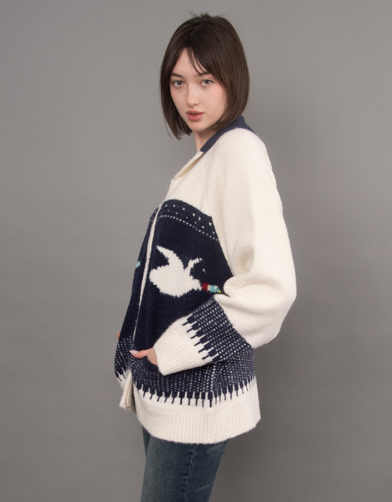 Taji Shawl Neck Cardigan