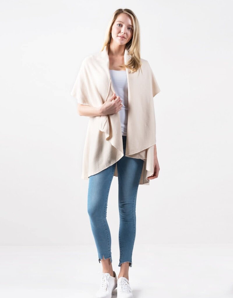 Look by M Shawl Sweater Vest One Size