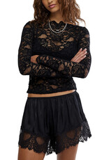 Free People Raising Eyebrows Lace Top